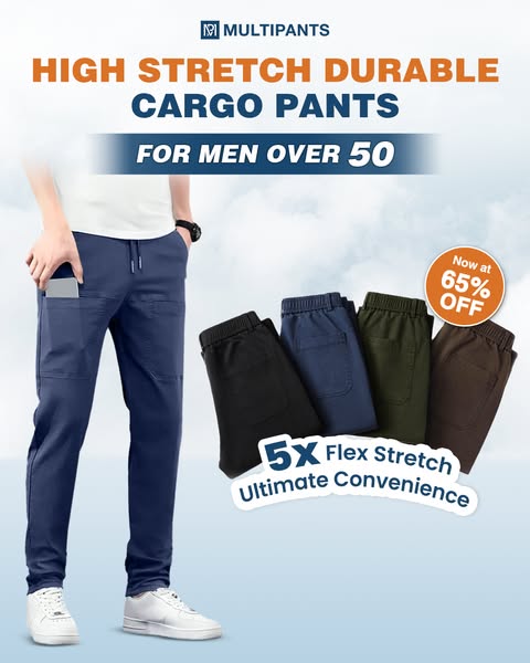 🏆👖LAST DAY SALE 50% OFF⚡50K+ SOLD💕✨MultiPants High Stretch Cargo Pants｜Durable Multi-Pocket Utility Trousers For Work, Hiking & Daily Casual Wear
