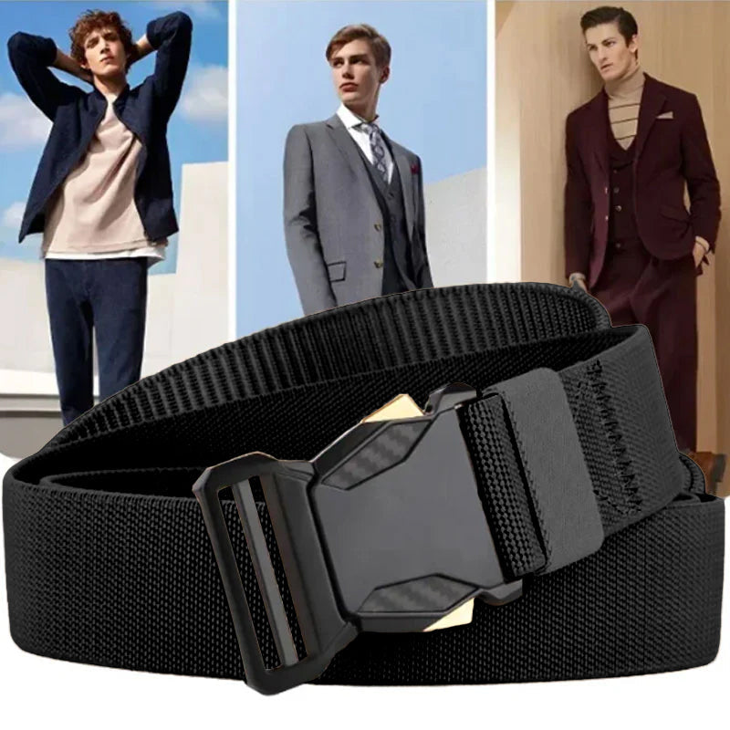 👖Men’s Casual Slim-Fit Solid Color Pants+Belt