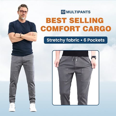 🏆👖LAST DAY SALE 50% OFF⚡50K+ SOLD💕✨MultiPants High Stretch Cargo Pants｜Durable Multi-Pocket Utility Trousers For Work, Hiking & Daily Casual Wear