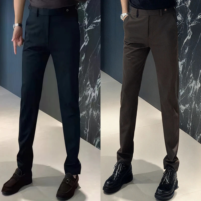 🔥50% OFF🔥 Men's Stretch Suit Trousers, Wrinkle-Resistant, All-Day Comfort