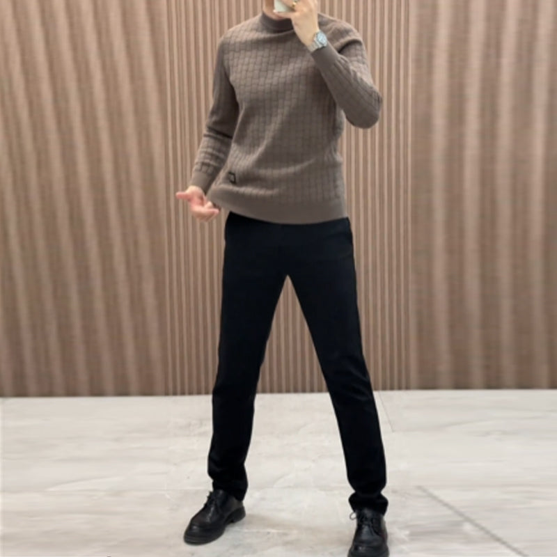 Men's Knitted Warm Base Layer Top