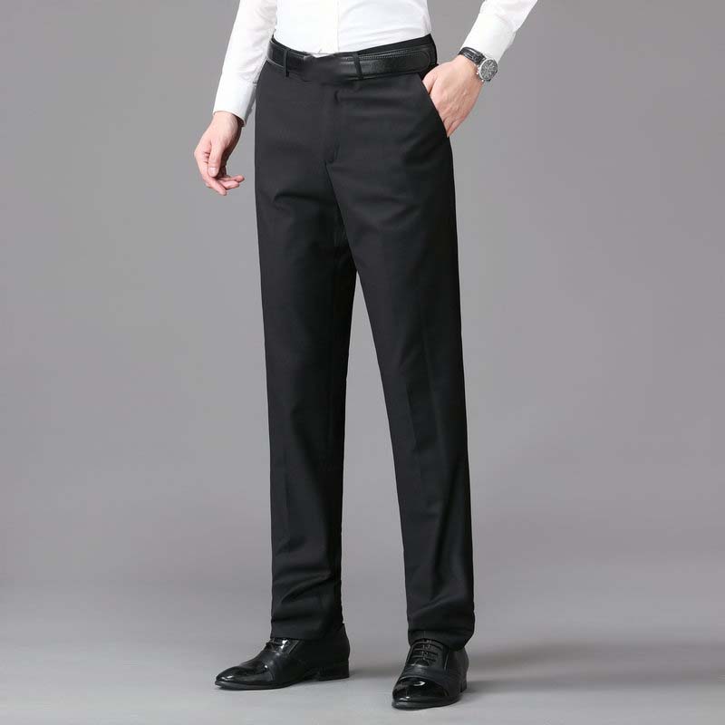 Men's Classic Fit Lightweight Casual Stretch Suit Pants