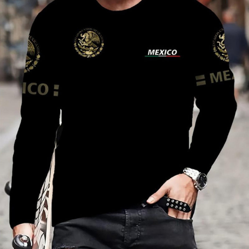 Men's Crew Neck Long Sleeve T-Shirt