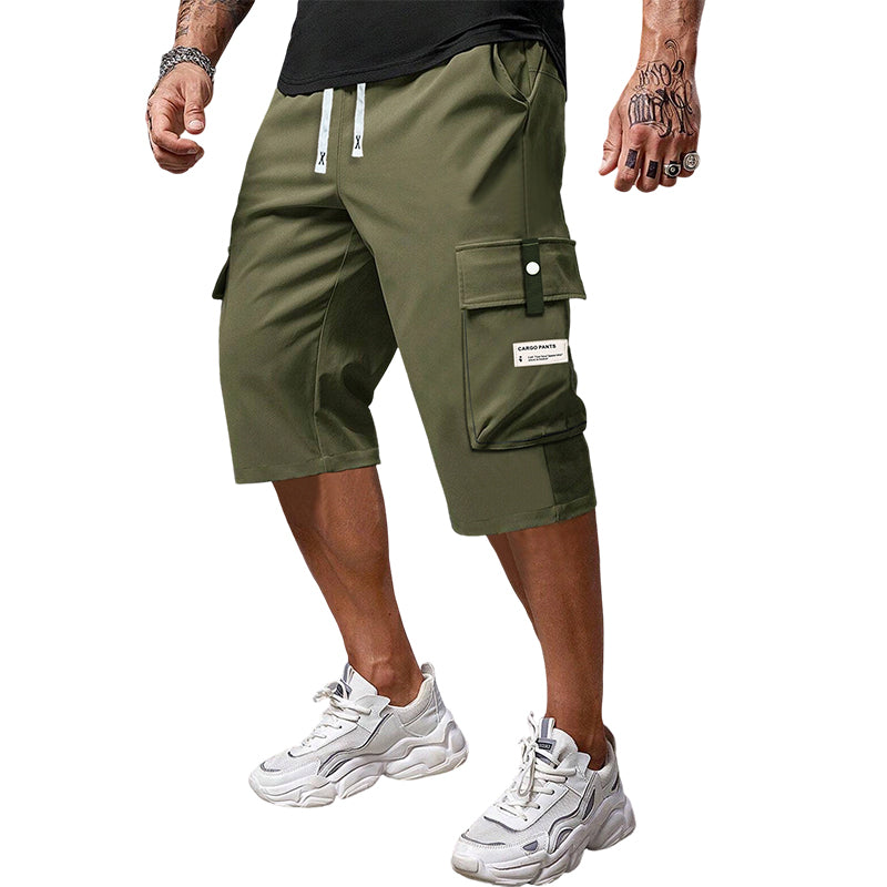 ⏳LAST DAY SALE 50% OFF !!📢Men's Casual Drawstring Capri Cargo Pants